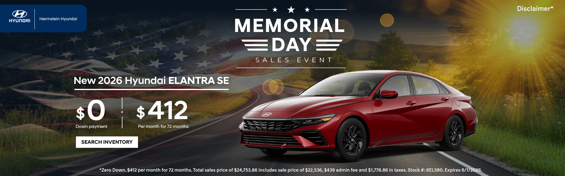 Memorial Day Sales Event