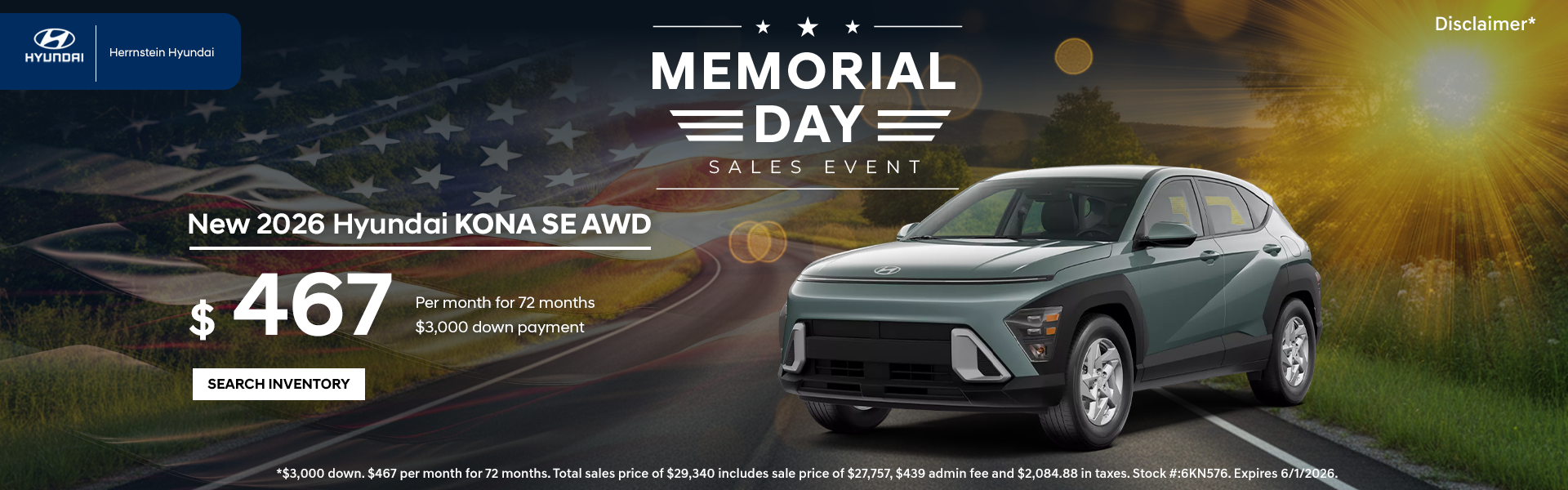 Memorial Day Sales Event