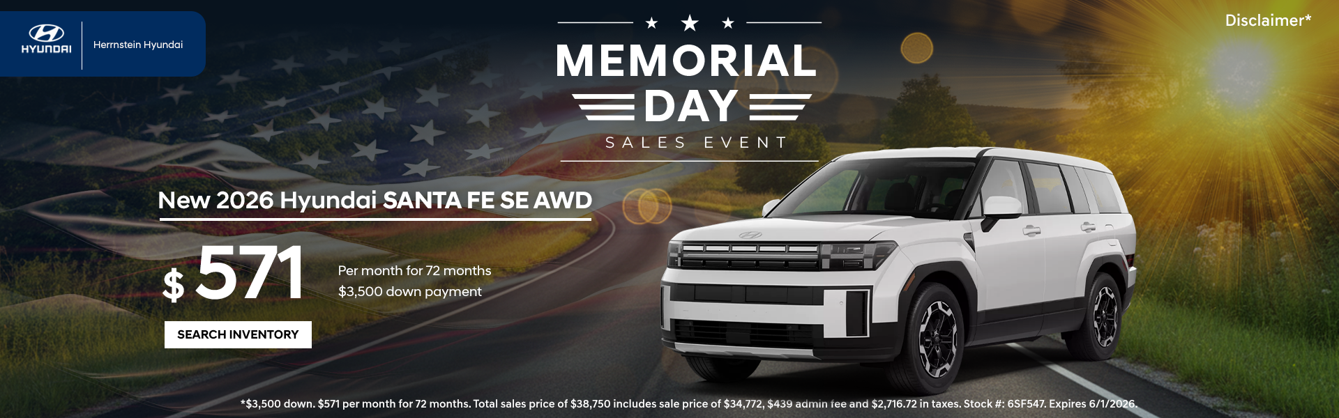 Memorial Day Sales Event