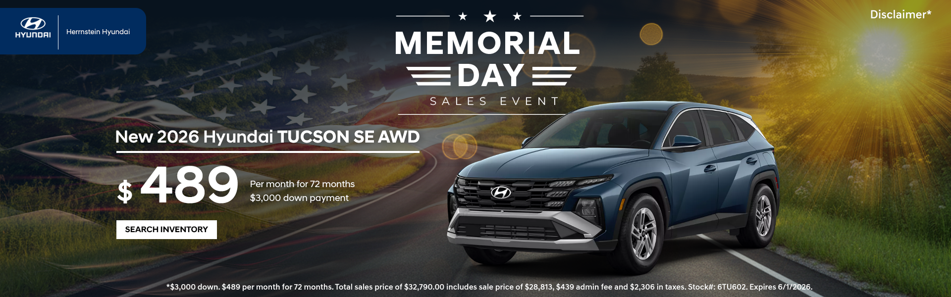 Memorial Day Sales Event